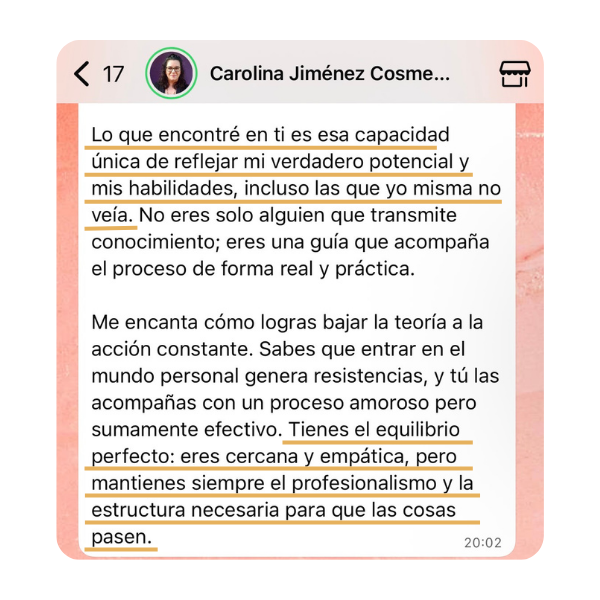 Testimonio — Carolina Jiménez Cosme